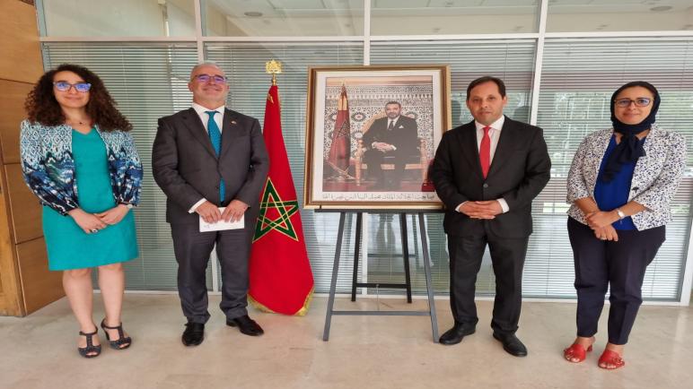 المدير العام للمكتب المغربي للملكية الصناعية والتجاريةيستقبل السيد  James McIntyre سفير أيرلندا بالمغرب.
