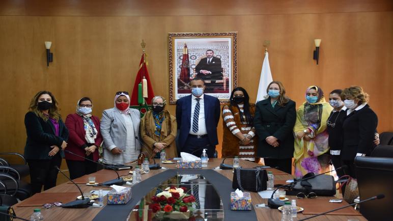 رئيس جهة الداخلة وادي الذهب يستقبل الجمعية المهنية للنساء المقاولات بالمغرب