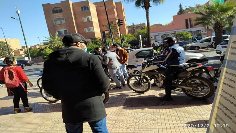 AMDH منع احتجاجات الأساتذة بمراكش منافيا للحق في التعبير
