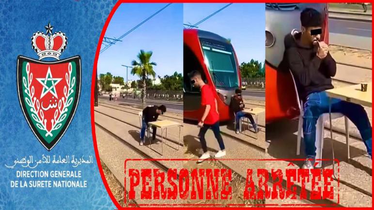 الأمن يوقف شخص ظهر في فيديو يوقف ترامواي