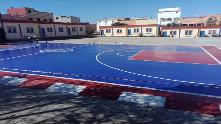 بشراكة مع متطوعي Act4Community OCPمدرسة اعزيب الدرعي الابتدائية في حلة جديدة