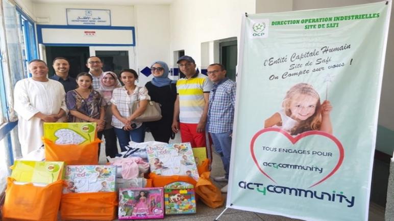 Act4Community يدخلون الفرحة على الاطفال و عائلاتهم بقسم ولادة الأطفال بمستشفى محمد الخامس باسفي