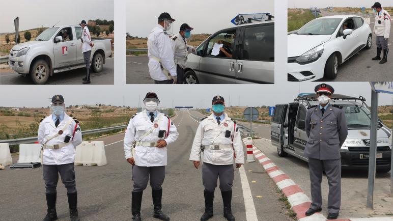 مجهودات جبارة للدرك الملكي بمدارة بوكدرة ومحطة الأداء بمدخل أسفي