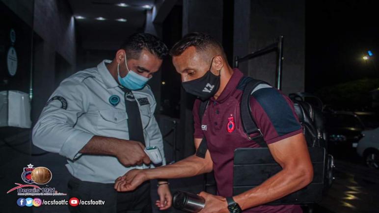 حجر صحي لجميع مكونات أولمبيك آسفي وتطبيق صارم للبروتوكول الصحي .